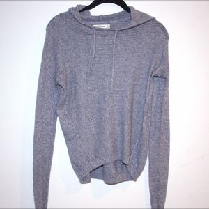 Abercrombie & Fitch Grey knit hoodie